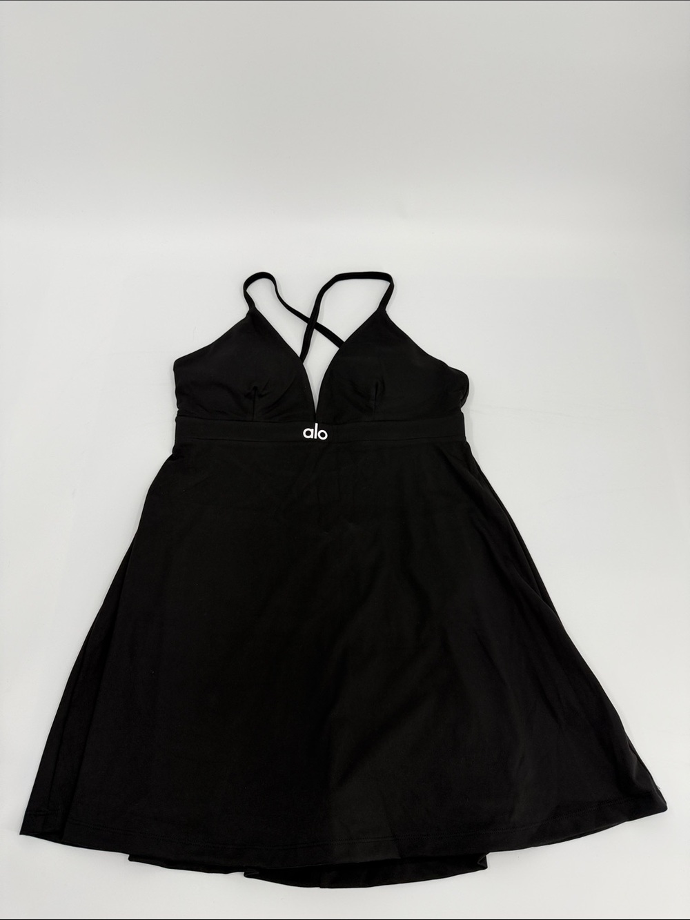 ALO Yoga Black Dress With Attached Shorts Pickleball Tennis